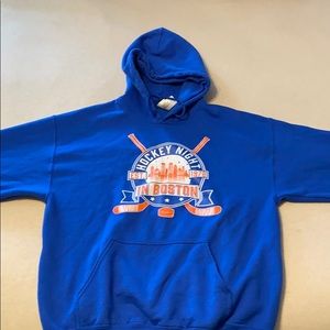 Blue hockey hoodie